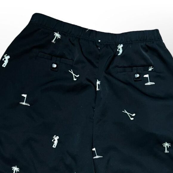 Women's Coral Bay Black Golf High Waisted Golf Shorts Casual Shorts Sz 14 - Picture 6 of 7